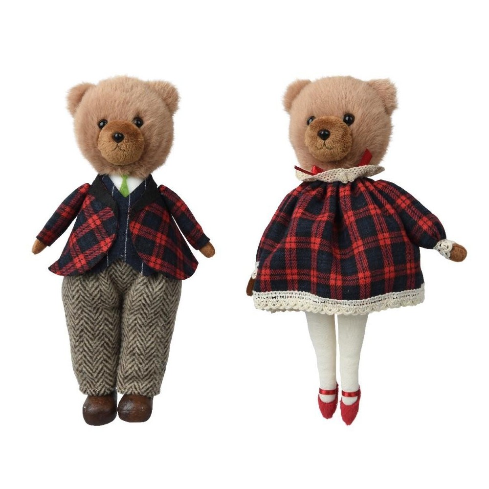 ORSI SCOZZESE ALZATI H.24CM. 2 ASSORTITI